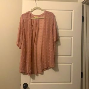 Kori brand mauve Swiss dot kimono